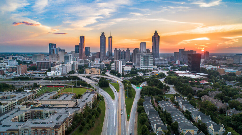 city scape of atlanta